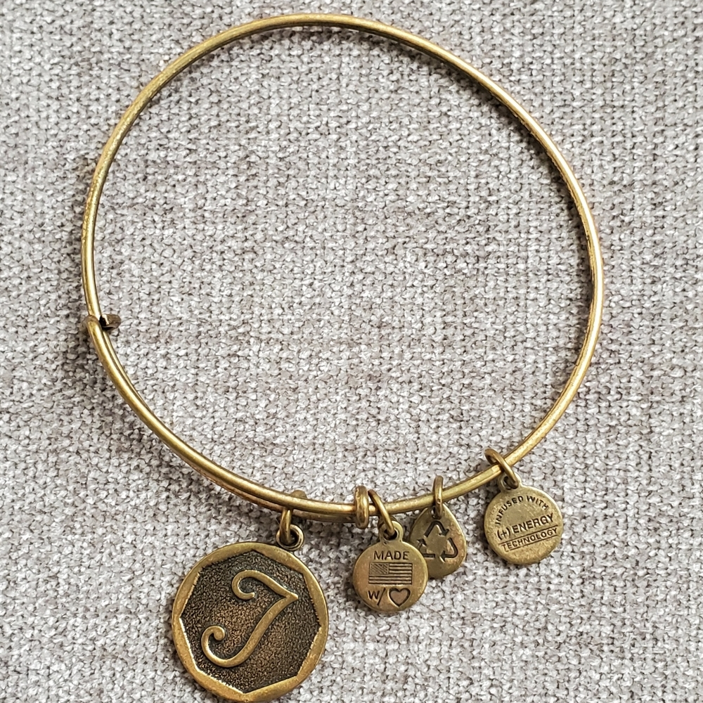 Authentic Alex and Ani J Bracelets Silver and Gold - Picture 4 of 7
